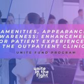 When visiting the Outpatient Clinic during her work with the ‘Whole Person Healing Initiative’, she noticed different areas of the lobby that could be updated to improve the overall atmosphere. Thus, the ‘Amenities, Appearance, Awareness’ program was created.