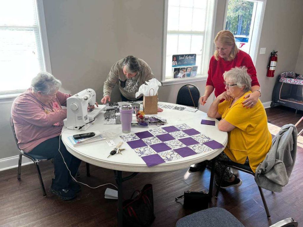 women sewing