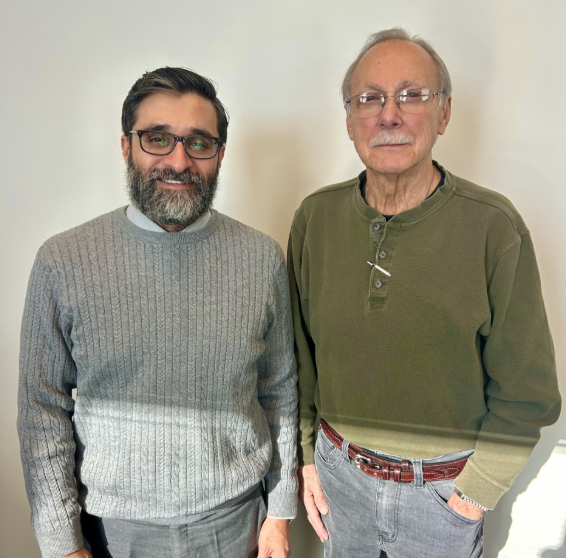 larry and dr. raval smiling